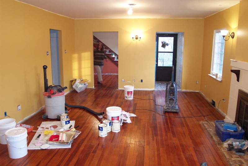 October 16: All the carpet is removed and the floors look great.