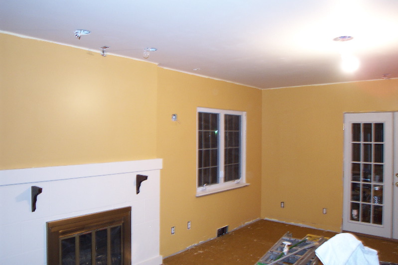 The ceiling is "Orange Pulp", a slightly off white.